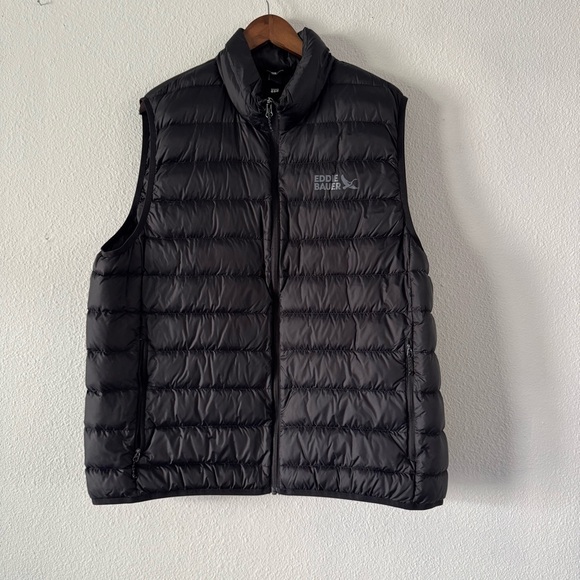 Eddie Bauer CirrusLite Down Puffer Vest NEW Black Outdoor Gorpcore XL Athleisure - Picture 12 of 12